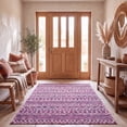 thumbnail image 1 of Safavieh Madison Olivia Geometric Area Rug, Fuchsia/Navy, 5'3" x 7'6", 1 of 12