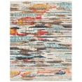 thumbnail image 1 of SAFAVIEH Madison Orlando Abstract Distressed Area Rug, Ivory/Multi, 10' x 14', 1 of 8
