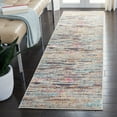 thumbnail image 1 of SAFAVIEH Madison Orlando Abstract Distressed Runner Rug, Grey/Turquoise, 2'2" x 12', 1 of 10