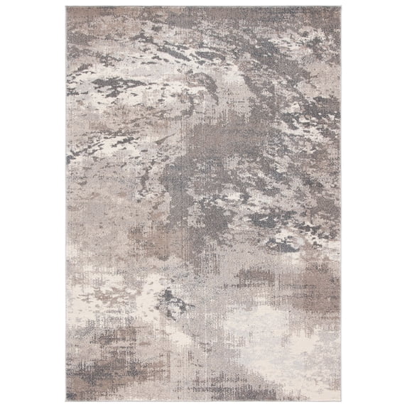 SAFAVIEH Madison Oscar Abstract Distressed Area Rug, Beige/Grey, 3' x 5'