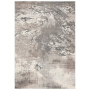 SAFAVIEH Madison Oscar Abstract Distressed Area Rug, Beige/Grey, 5'3" x 7'6"