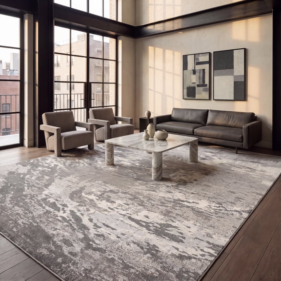 Safavieh Madison Oscar Abstract Area Rug, Beige/Gray, 9' x 12'