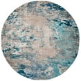 thumbnail image 1 of SAFAVIEH Madison Oscar Abstract Distressed Area Rug, Blue/Grey, 3' x 3' Round, 1 of 7
