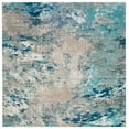 thumbnail image 1 of SAFAVIEH Madison Oscar Abstract Distressed Area Rug, Blue/Grey, 9' x 9' Square, 1 of 7