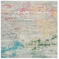 thumbnail image 1 of SAFAVIEH Madison Oscar Abstract Distressed Area Rug, Grey/Gold, 6'7" x 6'7" Square, 1 of 7