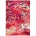 thumbnail image 1 of SAFAVIEH Madison Oscar Abstract Distressed Area Rug, Red/Ivory, 5'3" x 7'6", 1 of 8