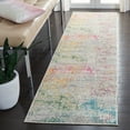 thumbnail image 1 of SAFAVIEH Madison Oscar Abstract Distressed Runner Rug, Grey/Gold, 2'2" x 14', 1 of 9
