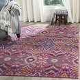 thumbnail image 1 of SAFAVIEH Madison Patton Geometric Area Rug, Fuchsia/Multi, 4' x 6', 1 of 7