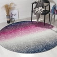 thumbnail image 1 of SAFAVIEH Madison Patton Geometric Area Rug, Fuchsia/Multi, 6'7" x 6'7" Round, 1 of 6