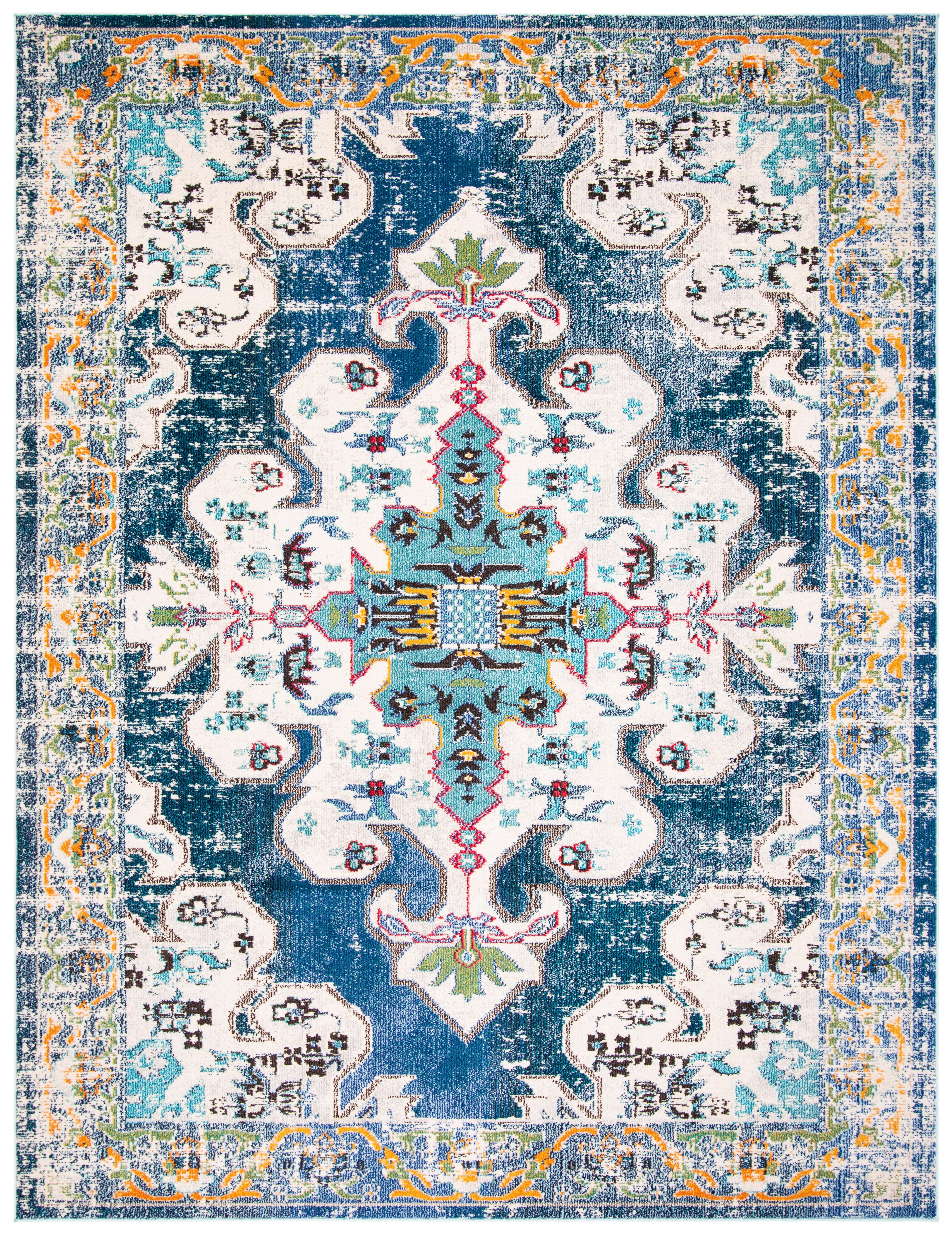 Metro-Mod Gray 9' x 12' Hand-Knotted Synthetic Area Rug
