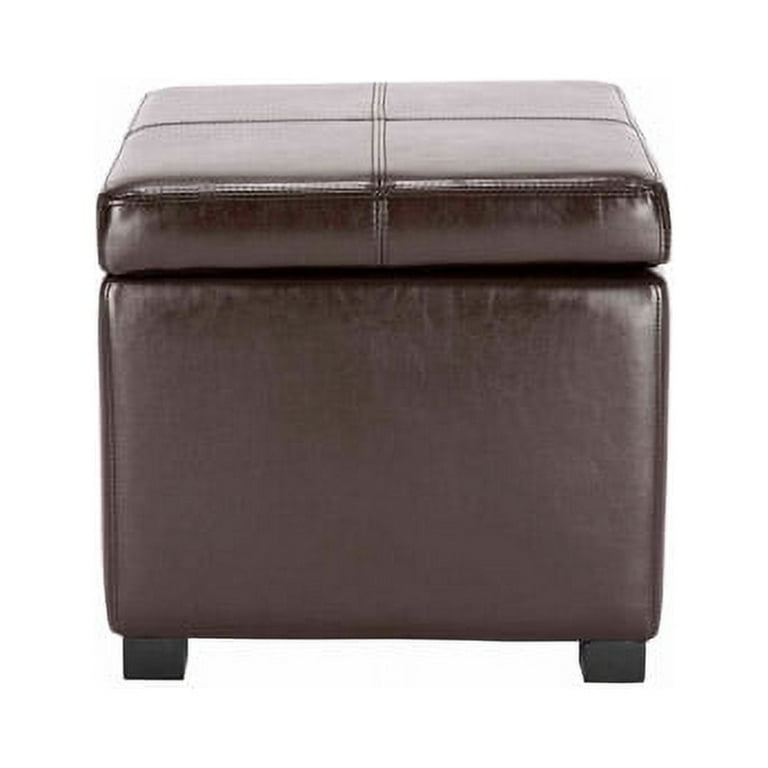 Brown storage sale ottoman walmart