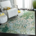 thumbnail image 1 of SAFAVIEH Madison Seanan Abstract Area Rug, Green/Blue, 6' x 9', 1 of 9