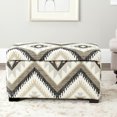 thumbnail image 1 of SAFAVIEH Madison Small Rustic Solid Upholstered Storage Bench, Tribal Design, 1 of 6