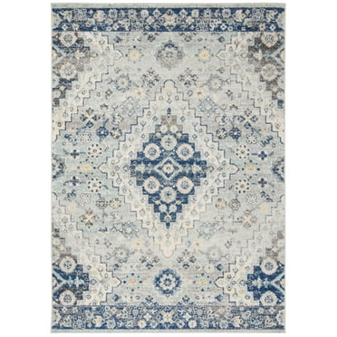 SAFAVIEH Madison Sophie Geometric Area Rug, Grey/Cream, 3' x 5'