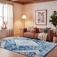 thumbnail image 1 of Safavieh Madison Sophie Oriental Area Rug, Navy/Creme, 9' x 12', 1 of 11