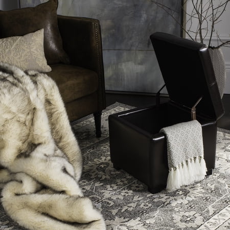 SAFAVIEH Madison Square Ottoman Brown