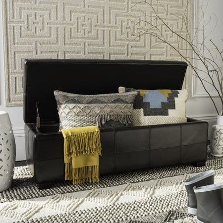 SAFAVIEH Madison Storage Bench Large Brown