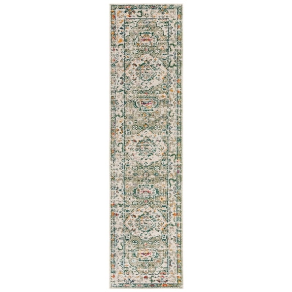 Safavieh Madison Trenton Oriental Area Rug, Sage/Ivory, 6'7" x 6'7" Square