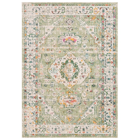 SAFAVIEH Madison Trenton Oriental Area Rug, Sage/Ivory, 8' x 10'