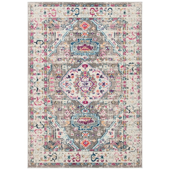SAFAVIEH Madison Trenton Vintage Traditional Area Rug, Taupe/Ivory, 3' x 5'