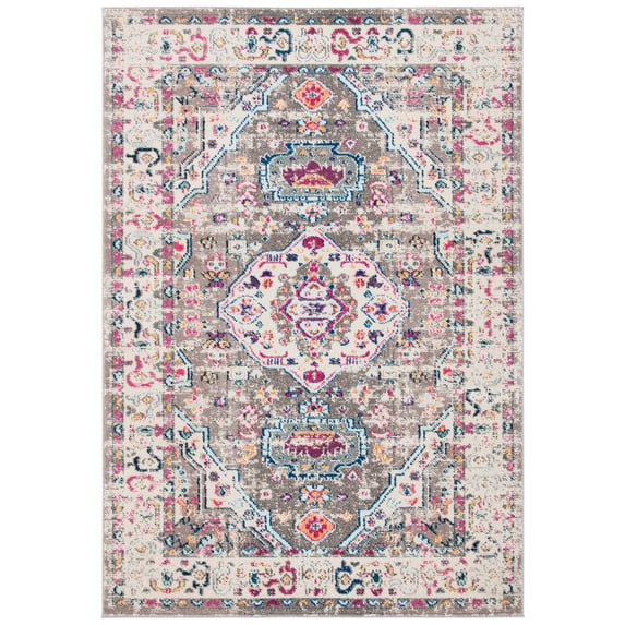 SAFAVIEH Madison Trenton Vintage Traditional Area Rug, Taupe/Ivory, 4' x 6'