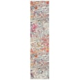 thumbnail image 1 of SAFAVIEH Madison Xanthia Vintage Abstract Runner Rug, Light Blue/Orange, 2'2" x 12', 1 of 8