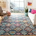 thumbnail image 1 of SAFAVIEH Madison Zaman Geometric Area Rug, Black/Orange, 10' x 14', 1 of 5