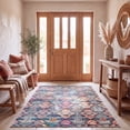 thumbnail image 1 of Safavieh Madison Zaman Geometric Area Rug, Black/Orange, 5'3" x 7'6", 1 of 14