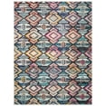 thumbnail image 1 of SAFAVIEH Madison Zaman Geometric Area Rug, Black/Orange, 8' x 10', 1 of 8