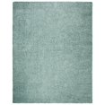 thumbnail image 1 of SAFAVIEH Madrid Miah Solid Polyester Shag Area Rug, Aqua, 9' x 12', 1 of 8