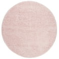 thumbnail image 1 of SAFAVIEH Madrid Miah Solid Polyester Shag Area Rug, Blush, 8' x 8' Round, 1 of 7