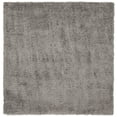 thumbnail image 1 of SAFAVIEH Madrid Miah Solid Polyester Shag Area Rug, Charcoal, 5'3" x 5'3" Square, 1 of 7