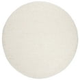 thumbnail image 1 of SAFAVIEH Madrid Miah Solid Polyester Shag Area Rug, Ivory, 8' x 8' Round, 1 of 7