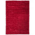 thumbnail image 1 of SAFAVIEH Madrid Miah Solid Polyester Shag Area Rug, Red, 6'7" x 9', 1 of 7