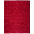thumbnail image 1 of SAFAVIEH Madrid Miah Solid Polyester Shag Area Rug, Red, 8' x 10', 1 of 8