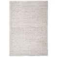 thumbnail image 1 of SAFAVIEH Madrid Miah Solid Polyester Shag Area Rug, Silver, 5'3" x 7'6", 1 of 7