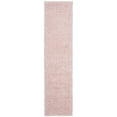 thumbnail image 1 of SAFAVIEH Madrid Miah Solid Polyester Shag Runner Rug, Blush, 2' x 12', 1 of 7