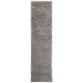 thumbnail image 1 of SAFAVIEH Madrid Miah Solid Polyester Shag Runner Rug, Charcoal, 2' x 12', 1 of 7