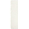 thumbnail image 1 of SAFAVIEH Madrid Miah Solid Polyester Shag Runner Rug, Ivory, 2' x 6', 1 of 7