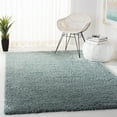 thumbnail image 1 of Safavieh Madrid Miah Solid Polyester Shag Area Rug, Aqua, 4' x 6', 1 of 10