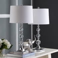 thumbnail image 1 of SAFAVIEH Maeve 28 in. H Crystal Ball Table Lamp, Clear/White, Set of 2, 1 of 9