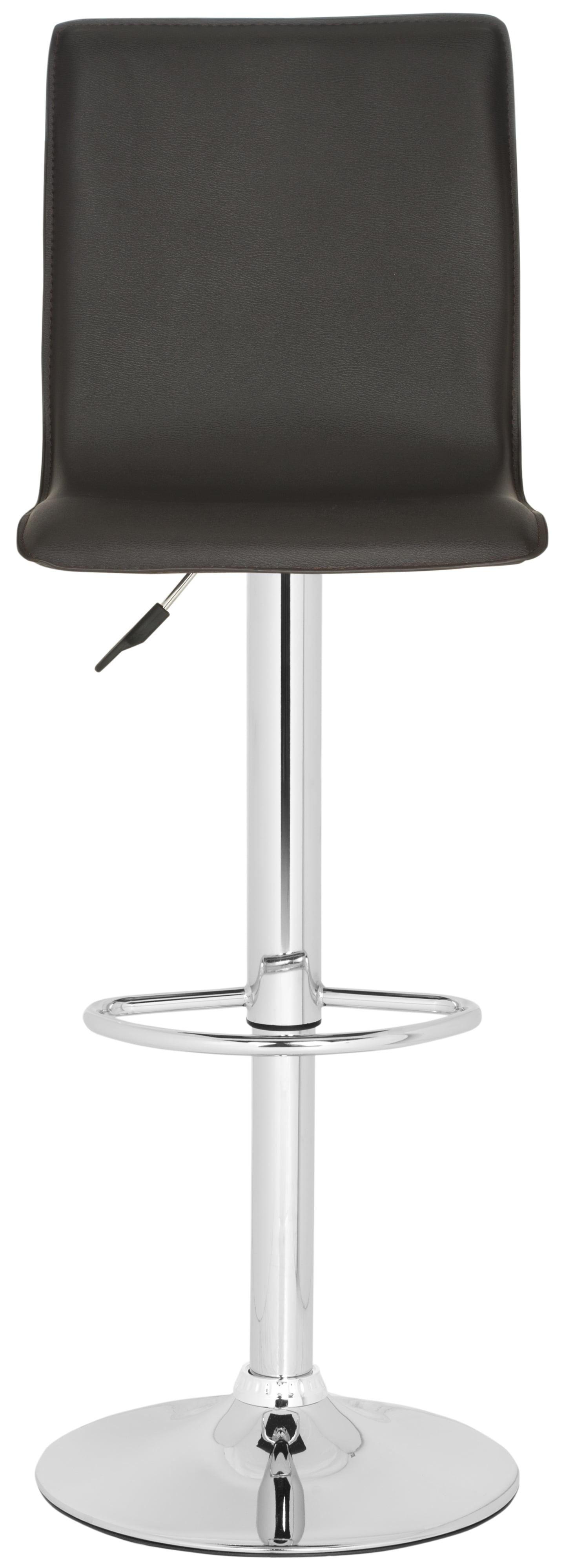 SAFAVIEH Magda Chrome Steel Swivel Barstool, Brown