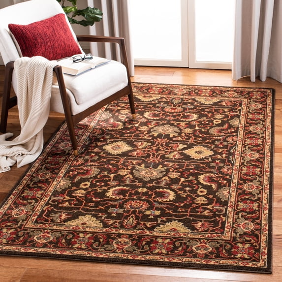 SAFAVIEH Mahal Bentley Oriental Area Rug, Brown/Beige, 6'7" x 9'2"