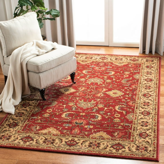 SAFAVIEH Mahal Bentley Oriental Area Rug, Red/Beige, 5'1" x 7'7"