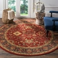 thumbnail image 1 of SAFAVIEH Mahal Bentley Oriental Area Rug, Red/Navy, 6'7" x 6'7" Round, 1 of 7