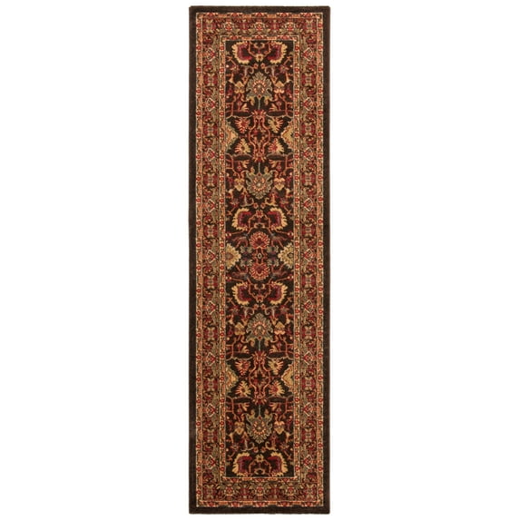 SAFAVIEH Mahal Bentley Oriental Runner Rug, Brown/Beige, 2'2" x 12'
