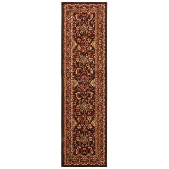 SAFAVIEH Mahal Bentley Oriental Runner Rug, Brown/Beige, 2'2" x 8'