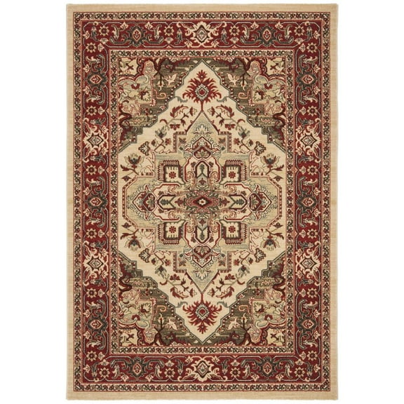 SAFAVIEH Mahal Garnet Oriental Runner Rug, Cream/Red, 2'2" x 8'