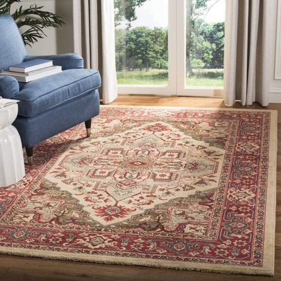 SAFAVIEH Mahal Garnet Oriental Runner Rug, Cream/Red, 2'2" x 8'