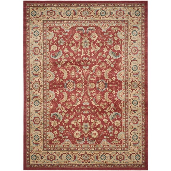 SAFAVIEH Mahal Gorgi Oriental Area Rug, Red/Natural, 8' x 11'